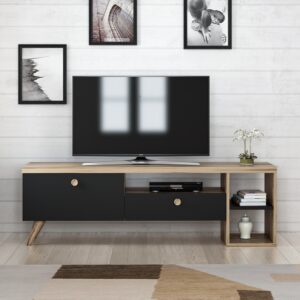 Comoda TV Culoare Stejar 150 X 47 X 35 Parion - Black