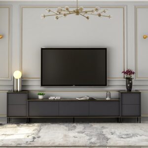 Comoda TV Stil Modern 180 X 45.2 X 35 Imaj - Anthracite