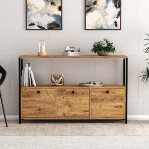 Dulap Tip Consola 120 X 75 X 30 Nero v2 - Walnut