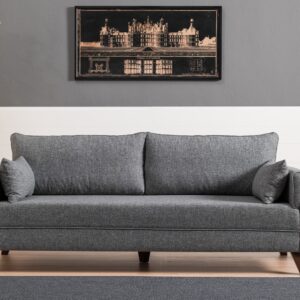 Canapea 3 Locuri Bella Sofa Bed - Grey 208 X 85 X 81