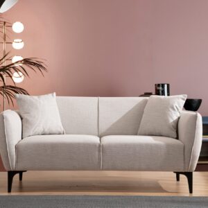 Canapea 2 Locuri Belissimo - Off White 160 X 67 X 95
