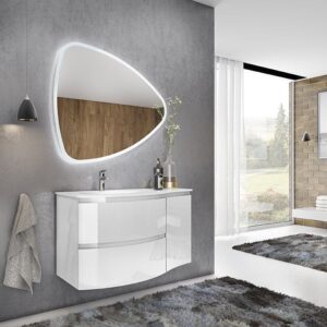 Set mobilier baie, alb, complet, Armonia