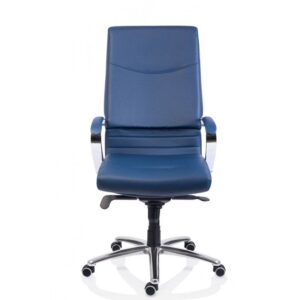 Scaun birou piele-eco albastru Sett