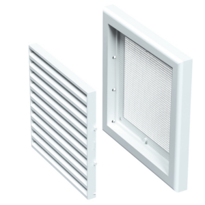 Grila Vents, PVC, alb, 186 x 186 mm