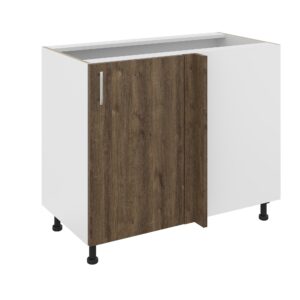 Corp Baza Colt Karo, Stejar Bronz/Alb, 98 x 50 x 80 cm