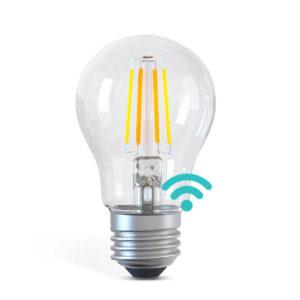 Bec LED inteligent cu WiFi AlecoAir BE27 Clear  Temperatura lumina reglabila  Control prin asistenti vocali