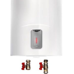 Pachet Boiler electric Ariston Lydos R 50 V, 1800W, rezervor emailat cu Titan, supapa siguranta si kit de montaj inclus