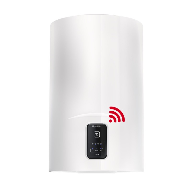 Boiler electric Ariston LYDOS Wi-Fi 80 V, 1800 W, conectivitate internet, rezervor emailat cu Titan