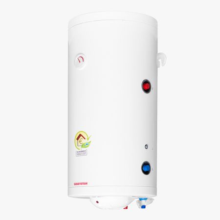 Boiler termoelectric Sunsystem MB-NL2 S1 100 cu o serpentina, 100 litri, putere serpentina 9.22 kw, putere electrica 2 kW, serpentina pe partea dreapta, reglaj extern de temperatura, izolatie termica