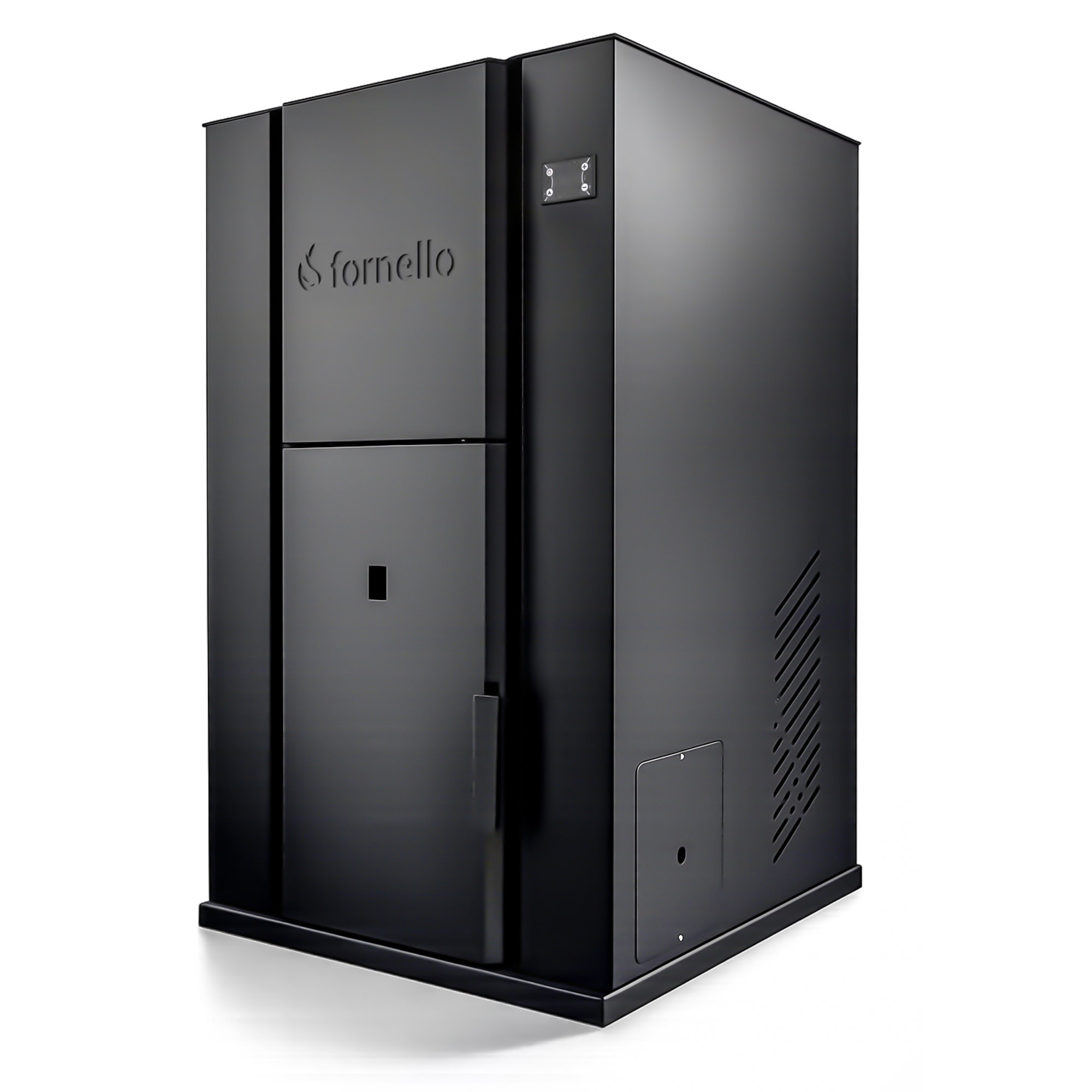 Centrala monobloc pe peleti Fornello Pellet King 40 kw complet echipata pentru incalzire, pompa , vas de expansiune ,supapa de siguranta, automatizare , tiraj fortat, buncar peleti 100 kg, aprindere automata, Clasa energetica A+