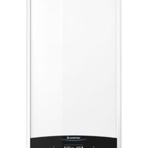 Centrala termica murala in condensare Ariston Genus One+ 24, Gaz, Tiraj fortat, 24 kW, Doua schimbatoare de caldura, Display digital, schimbator primar inox