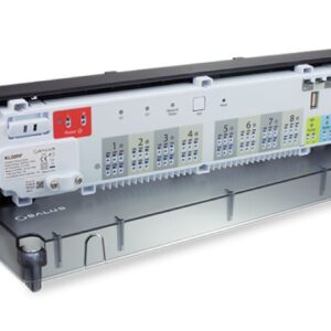 Centru de comandă SALUS KL08RF cu 8 zone pentru încălzirea în pardoseală (UFH) cu comunicare wireless alimentat cu 230V