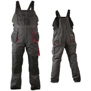 Pantalon lucru din bumbac-poliester cu pieptar - m/50