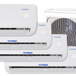 Pachet 4 camere, Aer conditionat multi-split Hyundai M, 3 x 9000 BTU + 18000 BTU, Inverter, kit Wi-Fi inclus, 3 x HSAFAU-09HRDN + HSAFCU-18HRFN + H4OB-36HFN8-Q