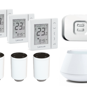 Pachet automatizare Salus Smart Home apartament sau casa 3 zone, pentru calorifere, termostat VS20WRF