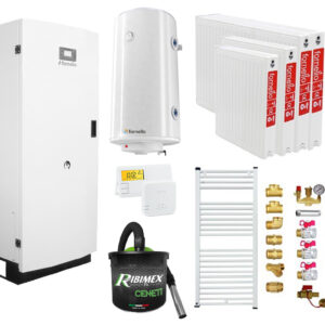 Pachet Centrala termica pe peleti Fornello GT 35 Standard, 35 KW, pompa circulatie, vas expansiune, radiatoare, boiler, kit evacuare, termostat, aspiratior, manometru, fitingurimontaj, curatare mecanica arzator si schimbator, A+