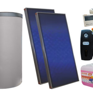 Pachet sistem solar presurizat, 2 x Panou Sunsystem PК SL FP 2.0, Boiler Fornello Optima EV 6/4 S2, 160 Litri, Controller, Vas expansiune, Grup pompare, Aerisitor, Antigel