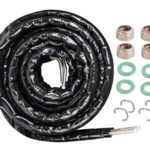 Pachet Teava Fornello din Inox Dublu, Izolata, Flexibila, Gofrata 3/4"" (DN16) pentru panouri solare, Colac 20 ml (316L), Cablu senzor, Piulite Alama, Garnituri Klingherit si Saibe de strangere