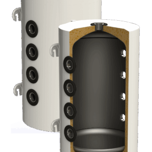 Rezervor de acumulare Puffer pentru pompe de caldura Sunsystem PSM 100 litri