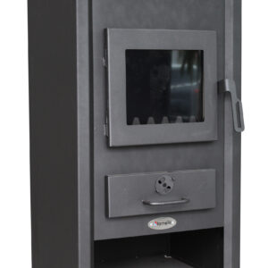 Termosemineu pe lemne, brichete si carbune Fornello B2E, 14 kW, 46x45x91 cm