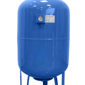Vas expansiune pentru hidrofor Fornello 200 litri, vertical, cu picioare si manometru, culoare albastru, presiune maxima 10 bar, membrana EPDM