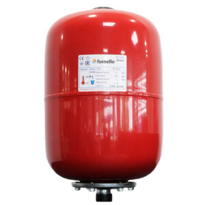 Vas expansiune termic Fornello 24 litri, vertical culoare rosu, presiune maxima 10 bar, membrana EPDM